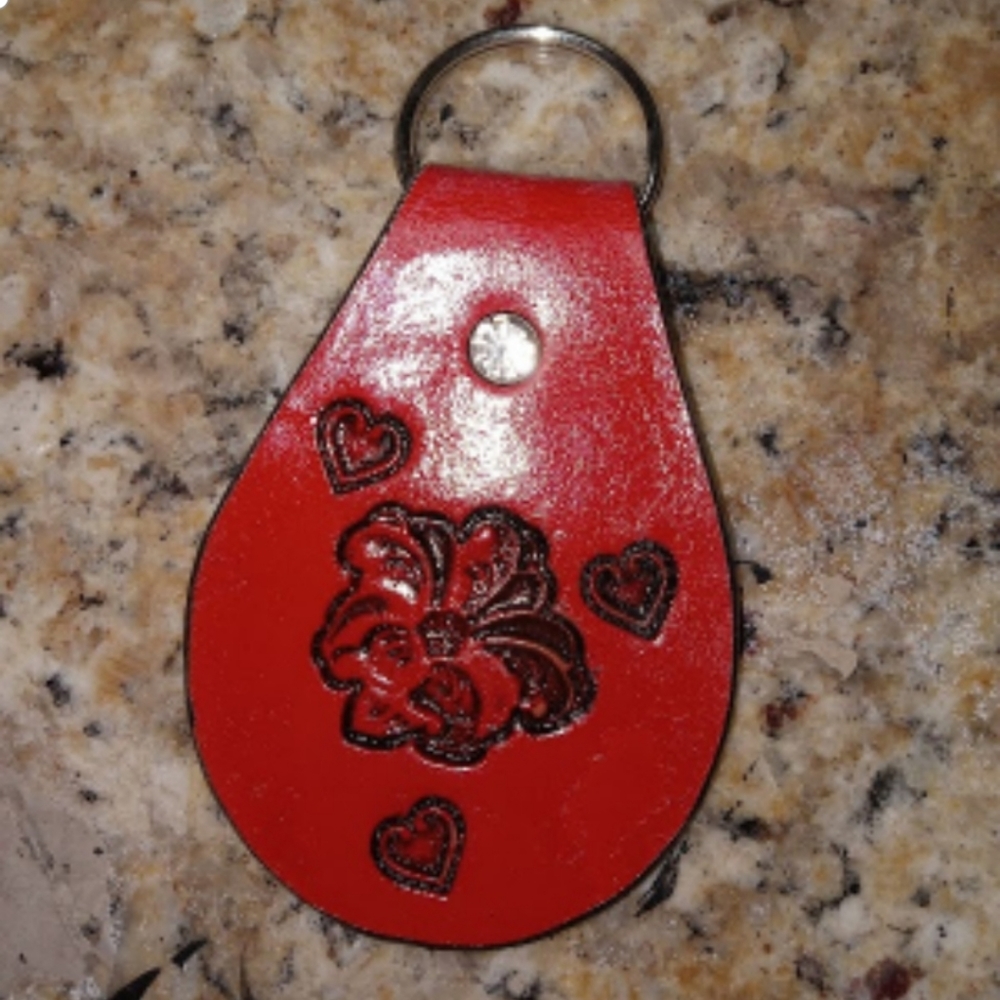 Handcrafted Leather Keychain